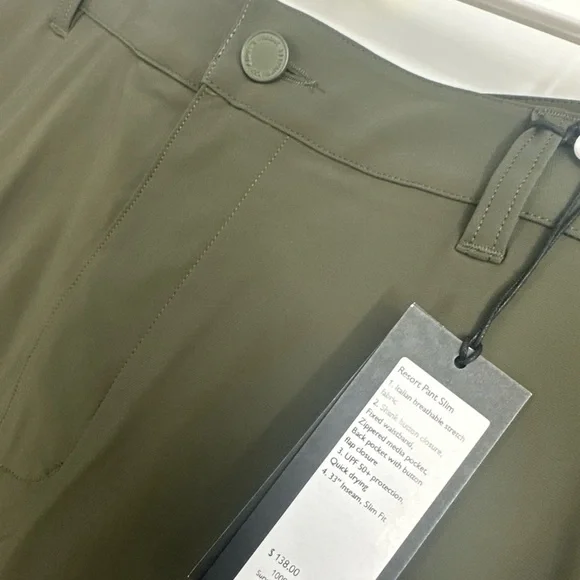 Rhone Resort Pant Slim Travel Ready Pants Size 36 Inseam 33” - Picture 2 of 3